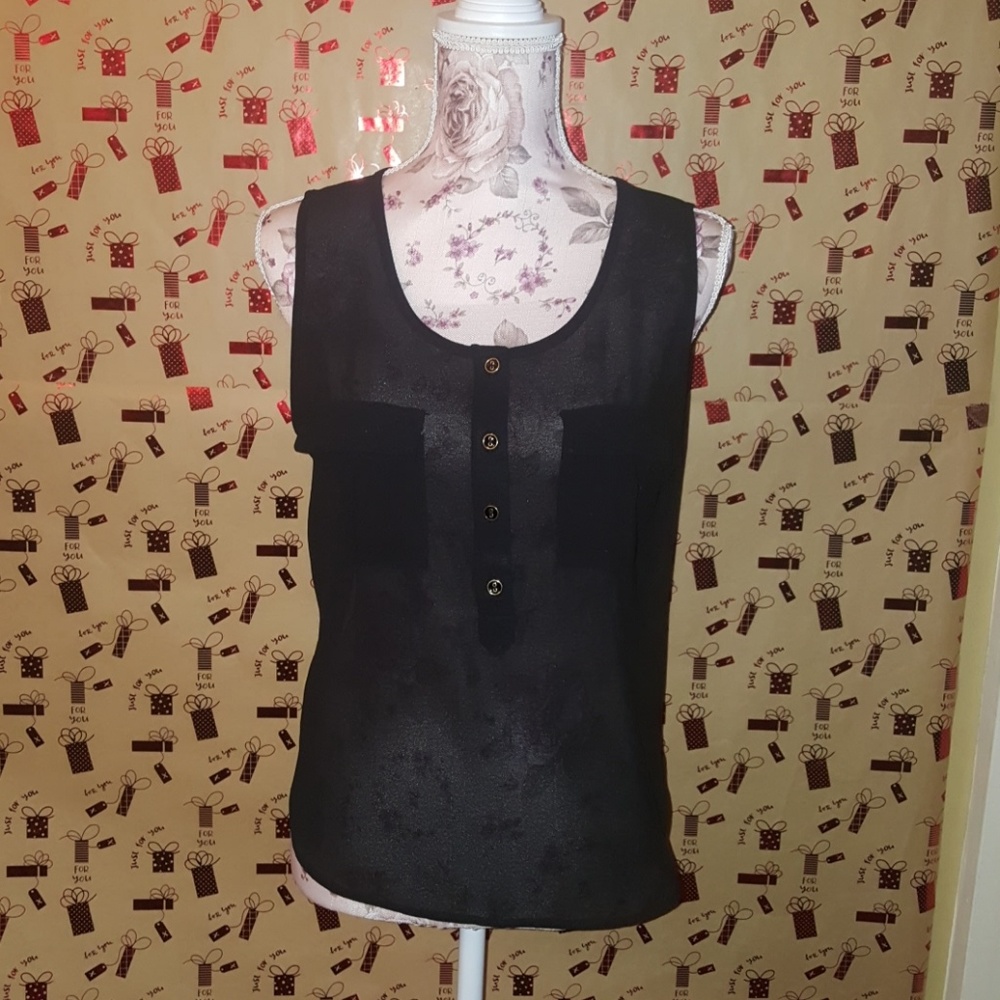 Black tank top